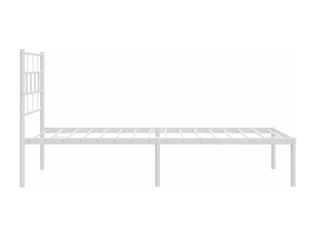 Metal, Bed Frame, 80 X 200 cm, White