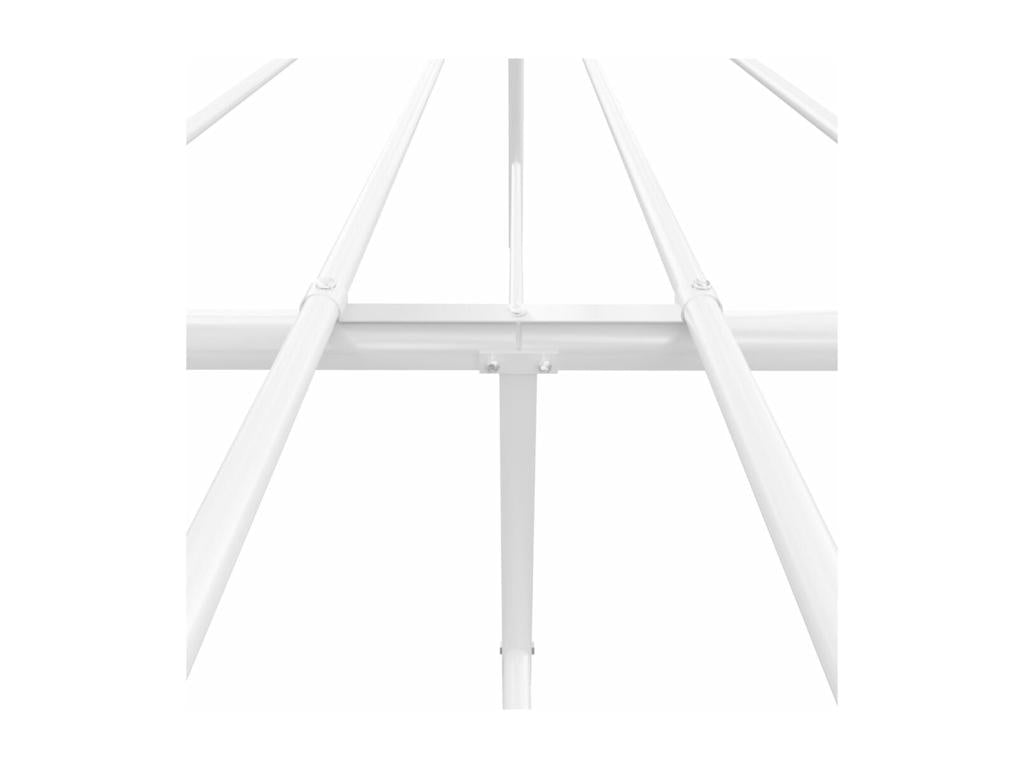 Metal, Bed Frame, 140 X 200 cm, White