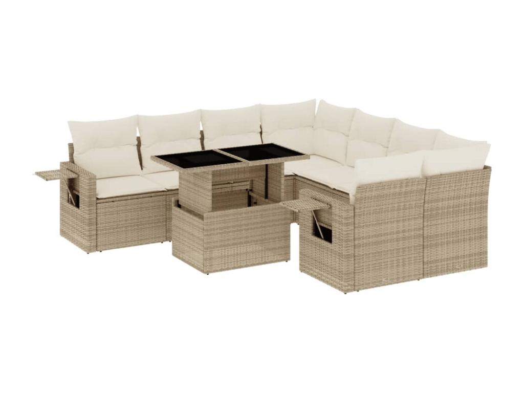 Woven Resin, Outdoor Furniture Set, Beige