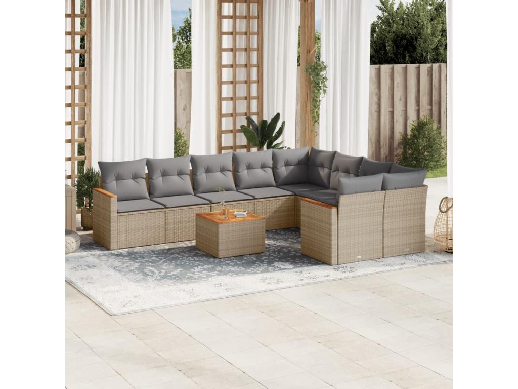 Woven Resin, Outdoor Furniture Set, Beige
