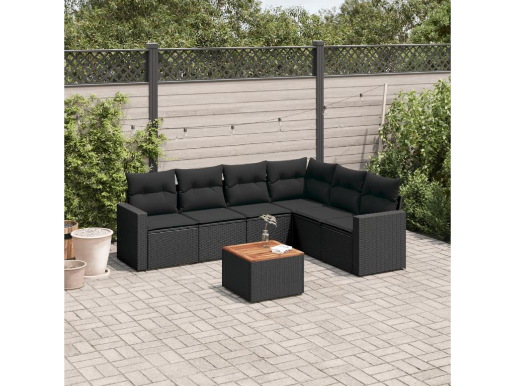 Woven Resin, Outdoor Furniture Set, Black