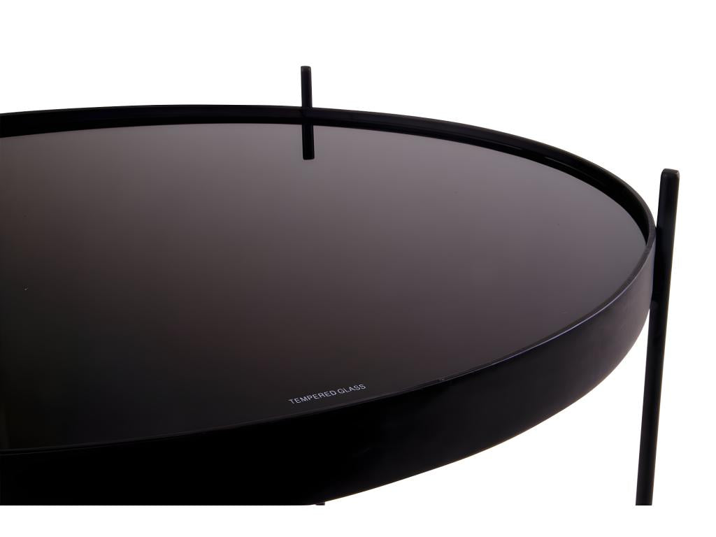 Glass, Coffee Table, Black