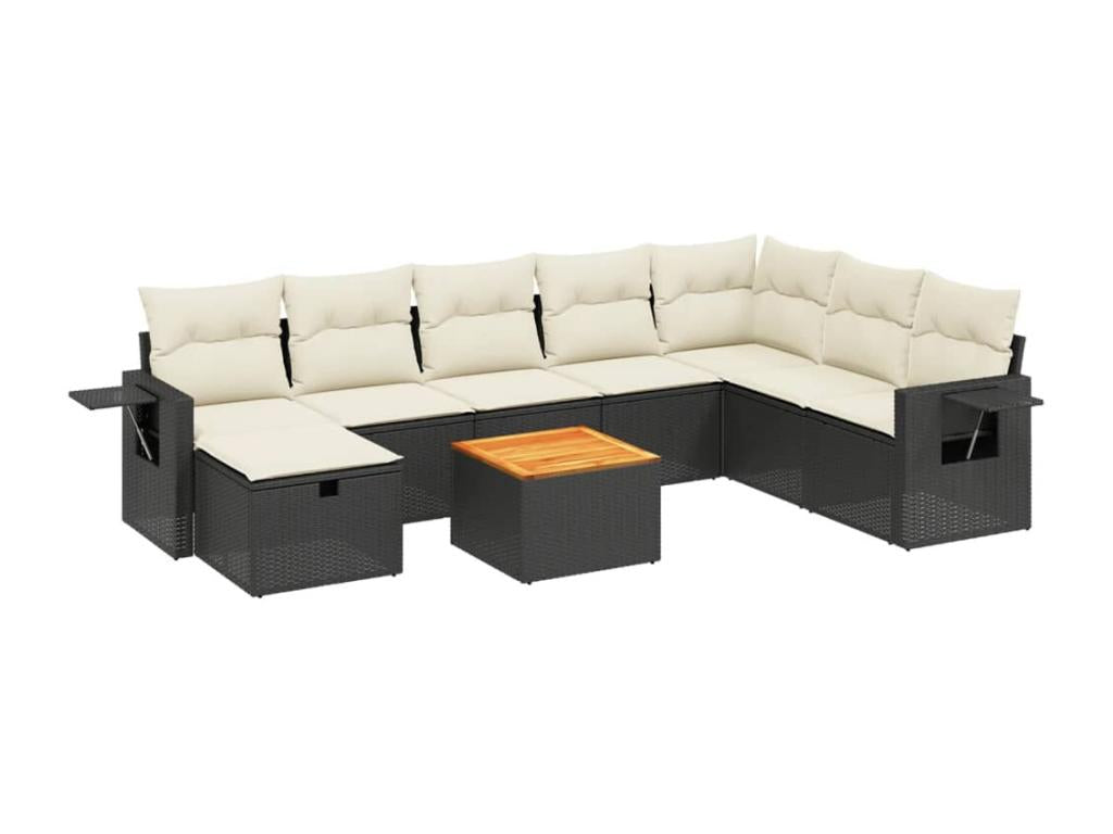 Woven Resin, Outdoor Furniture Set, Black