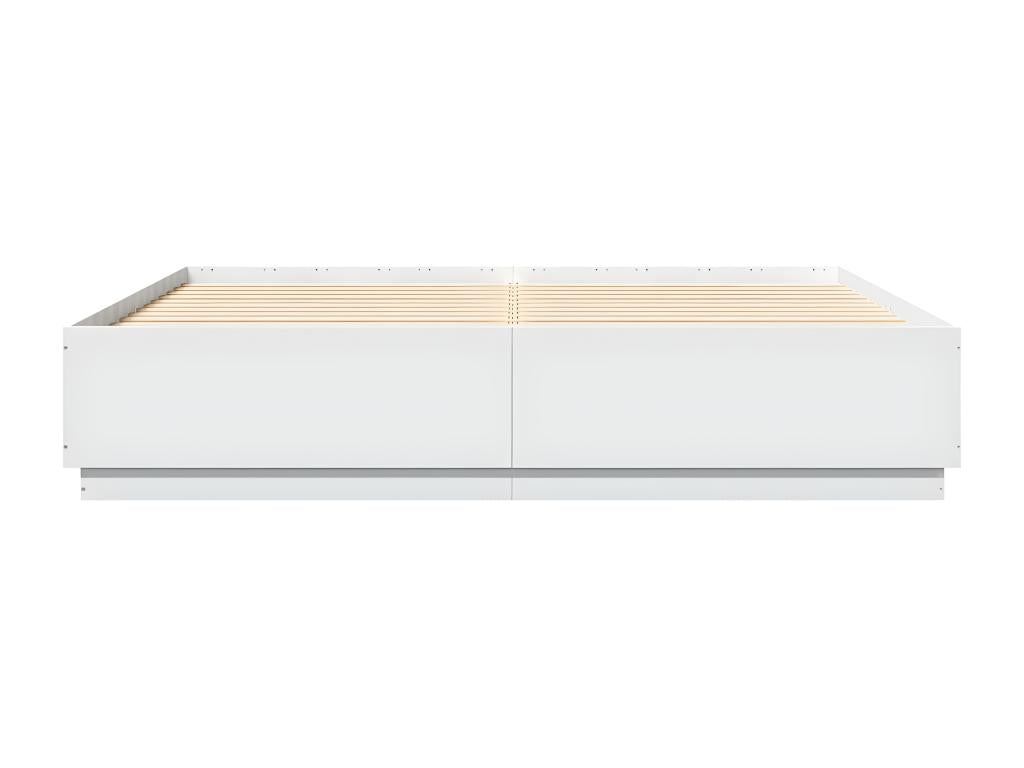 Bed Frame, 200 X 200 cm, White