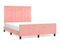 Velvet, Bed Frame, 140 X 200 cm, Pink