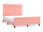 Velvet, Bed Frame, 140 X 200 cm, Pink