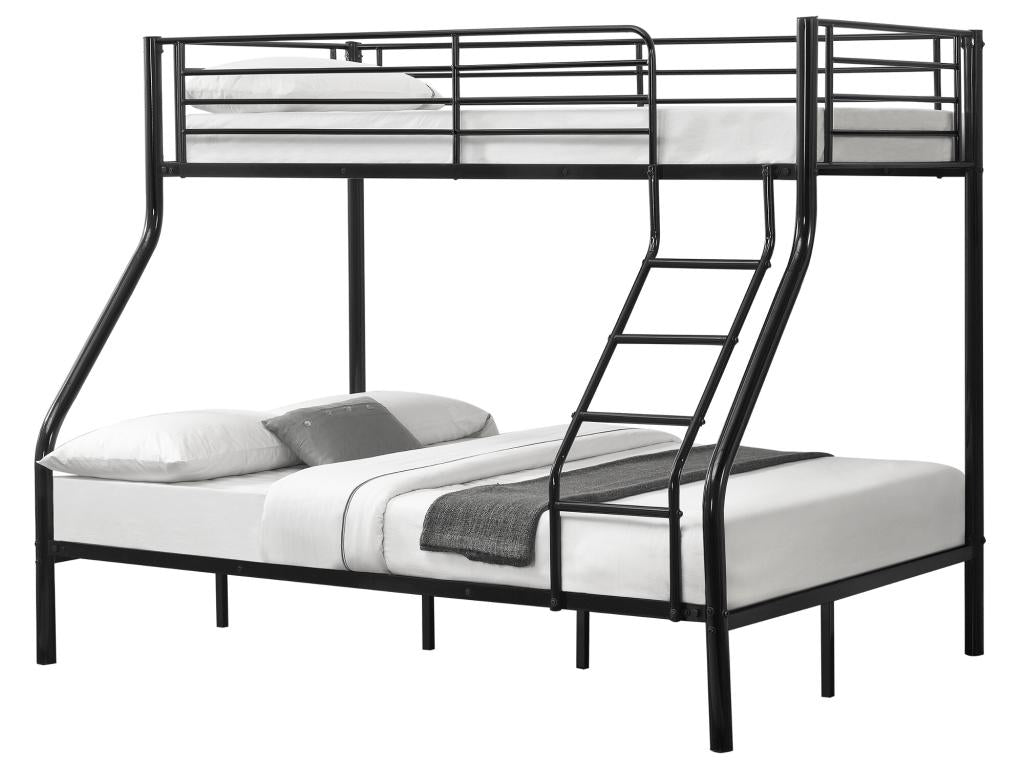 Metal, Bunk Bed, 210 X 148 X 168 cm, Black