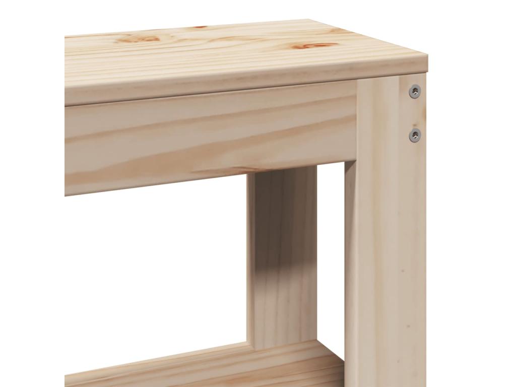 Pine Wood, Bed Frame, 100 X 200 cm, Brown