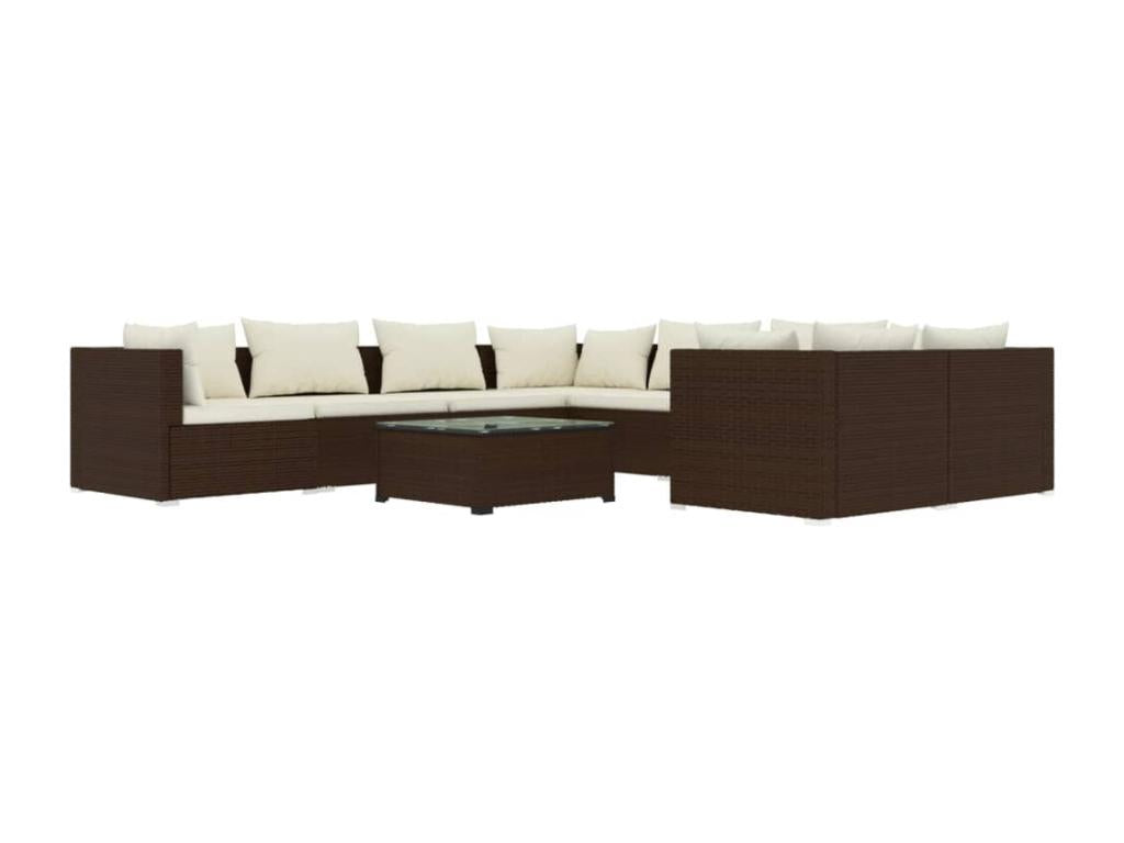 Woven Resin, Outdoor Furniture Set, Brown