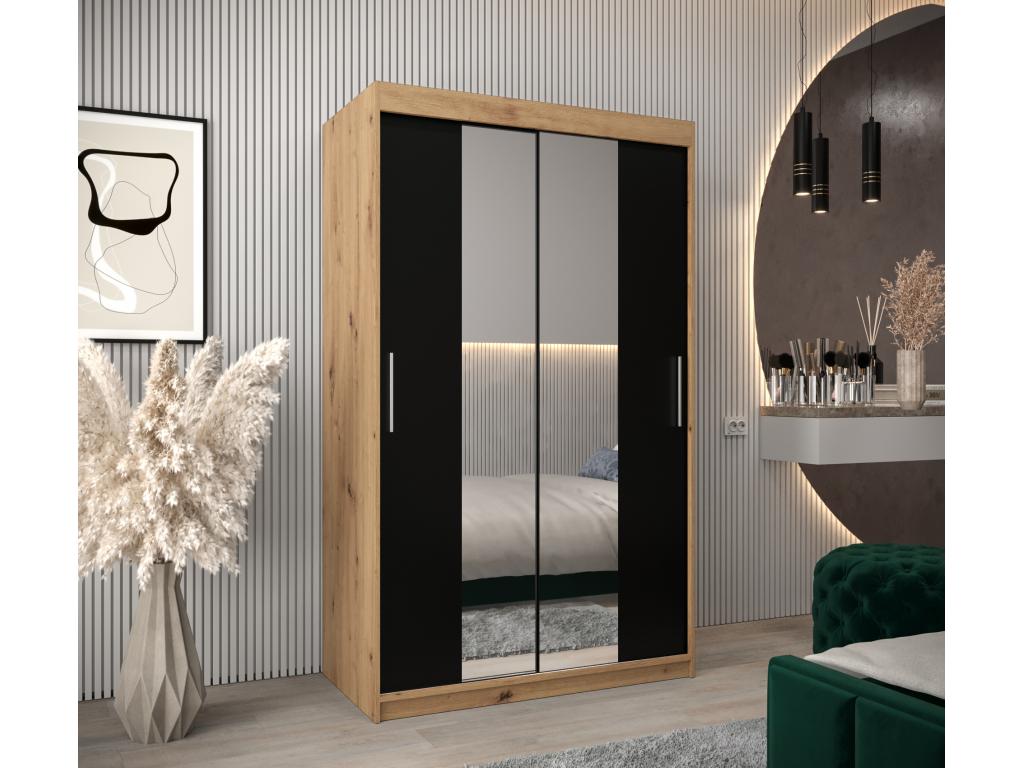 Wardrobe, Black, Brown, Silver