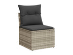 Woven Resin, Outdoor Furniture Set, Gray
