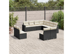 Woven Resin, Outdoor Furniture Set, Black