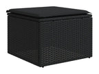 Woven Resin, Outdoor Furniture Set, Black