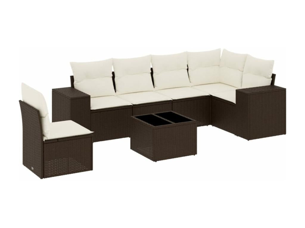 Woven Resin, Outdoor Furniture Set, Brown