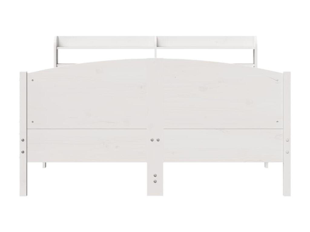 Pine Wood, Bed Frame, 150 X 200 cm, White