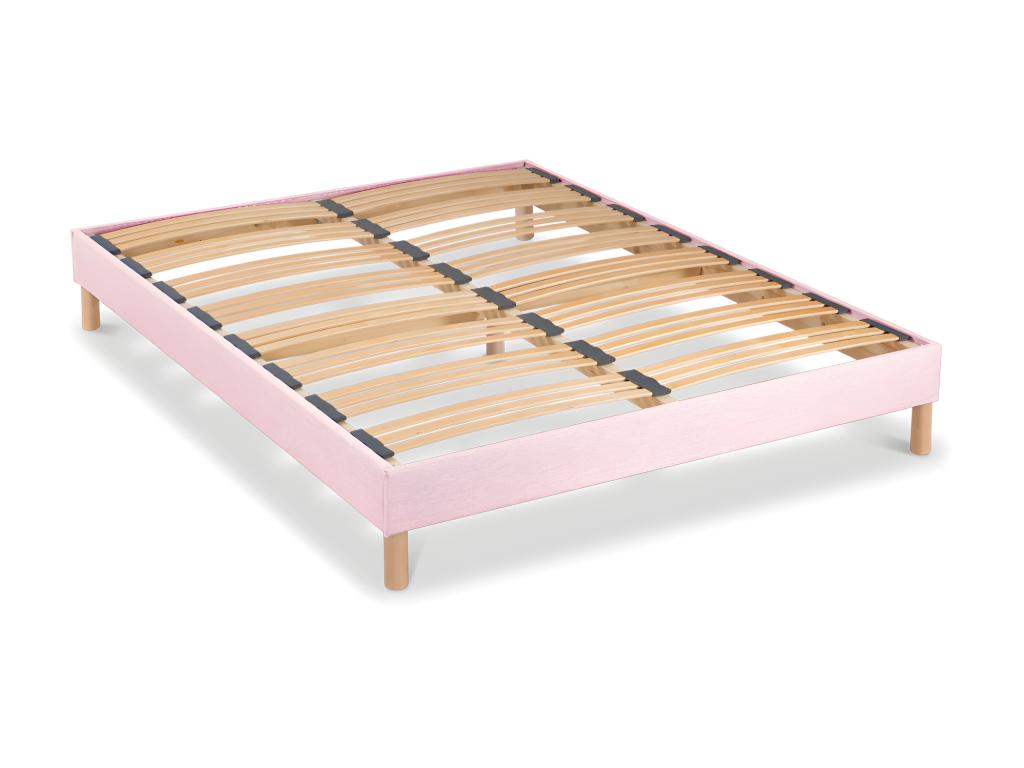 Bed Base, 140 X 190 cm, Pink