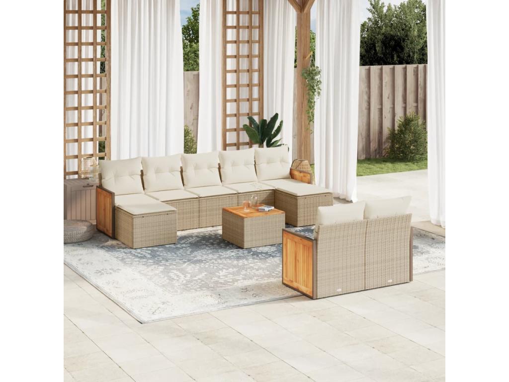 Woven Resin, Outdoor Furniture Set, Beige