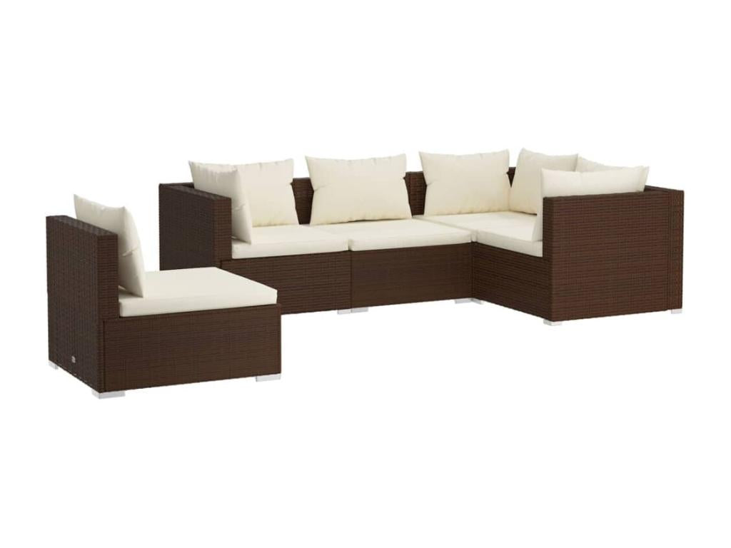Woven Resin, Outdoor Furniture Set, Brown