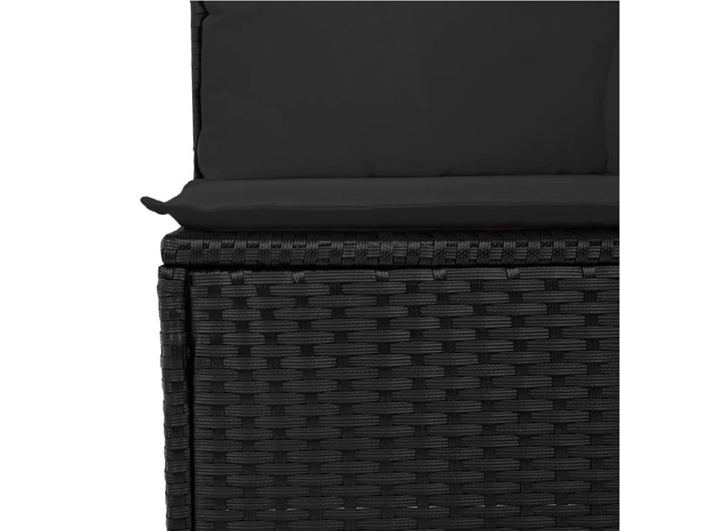 Woven Resin, Outdoor Furniture Set, Black
