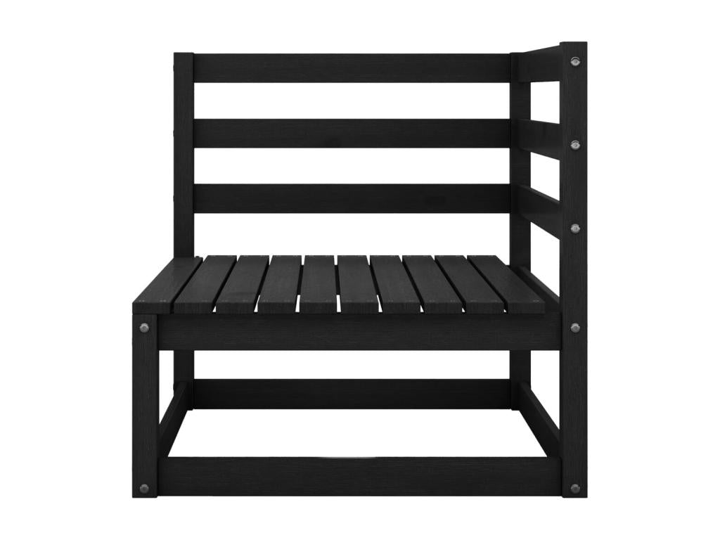 Pine Wood, Outdoor Furniture Set, Black