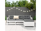 Pine Wood, Outdoor Furniture Set, White