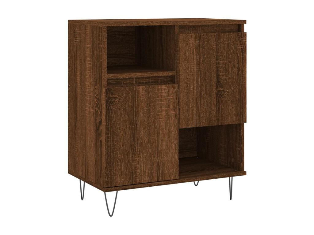 Oak Wood, Sideboard, Brown
