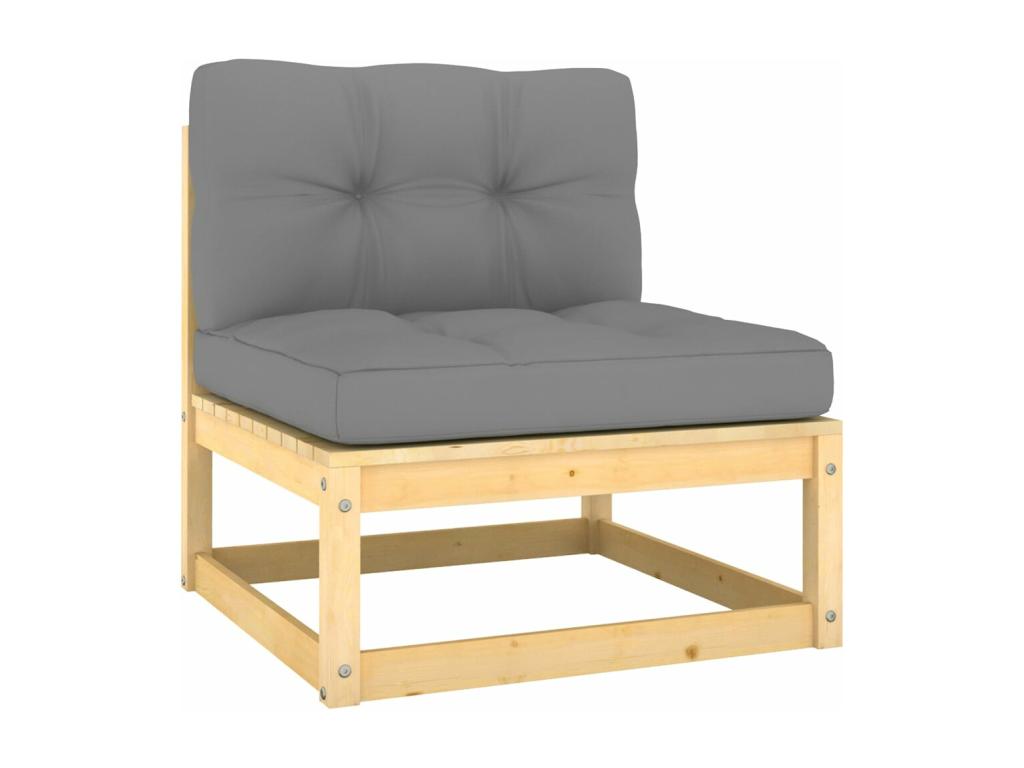 Pine Wood, Outdoor Furniture Set, Gray