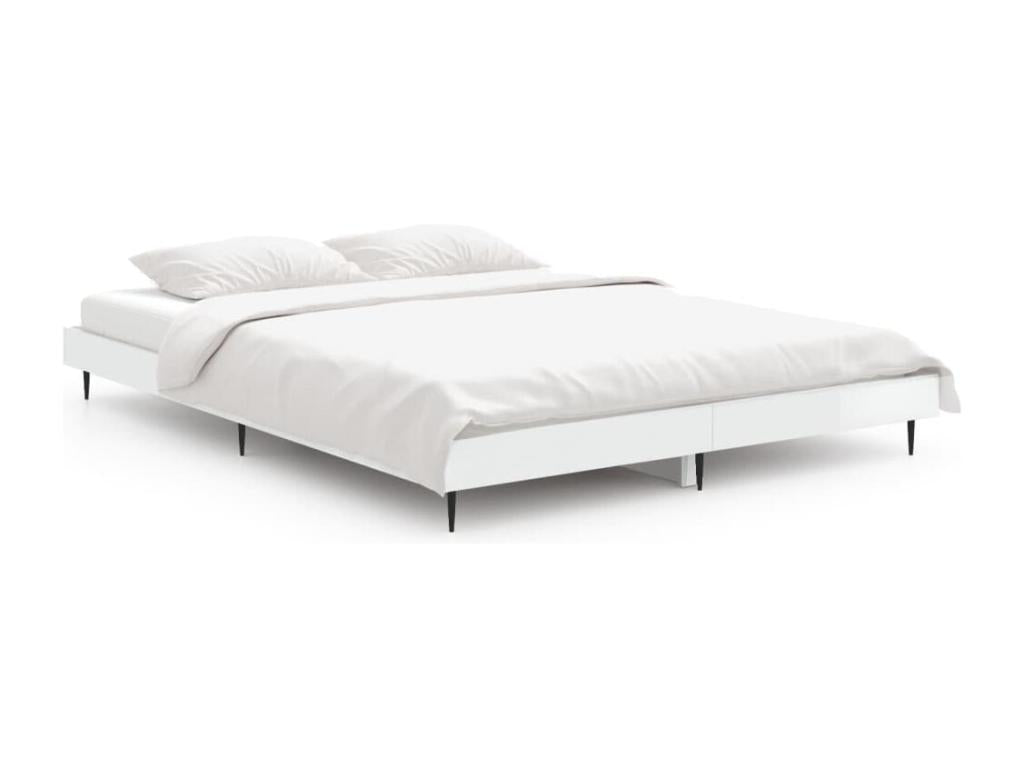 Bed Frame, 140 X 190 cm, White