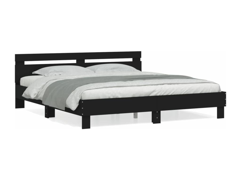 Bed Frame, 160 X 200 cm, Black