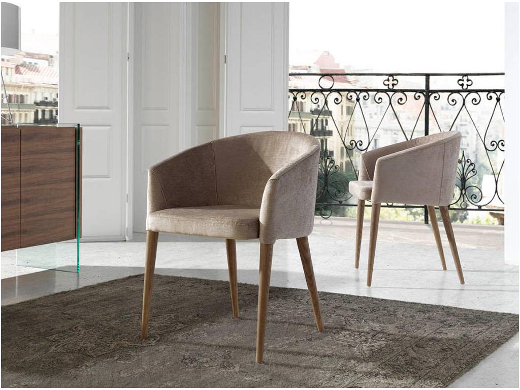 Walnut Wood, Armchair, Blue