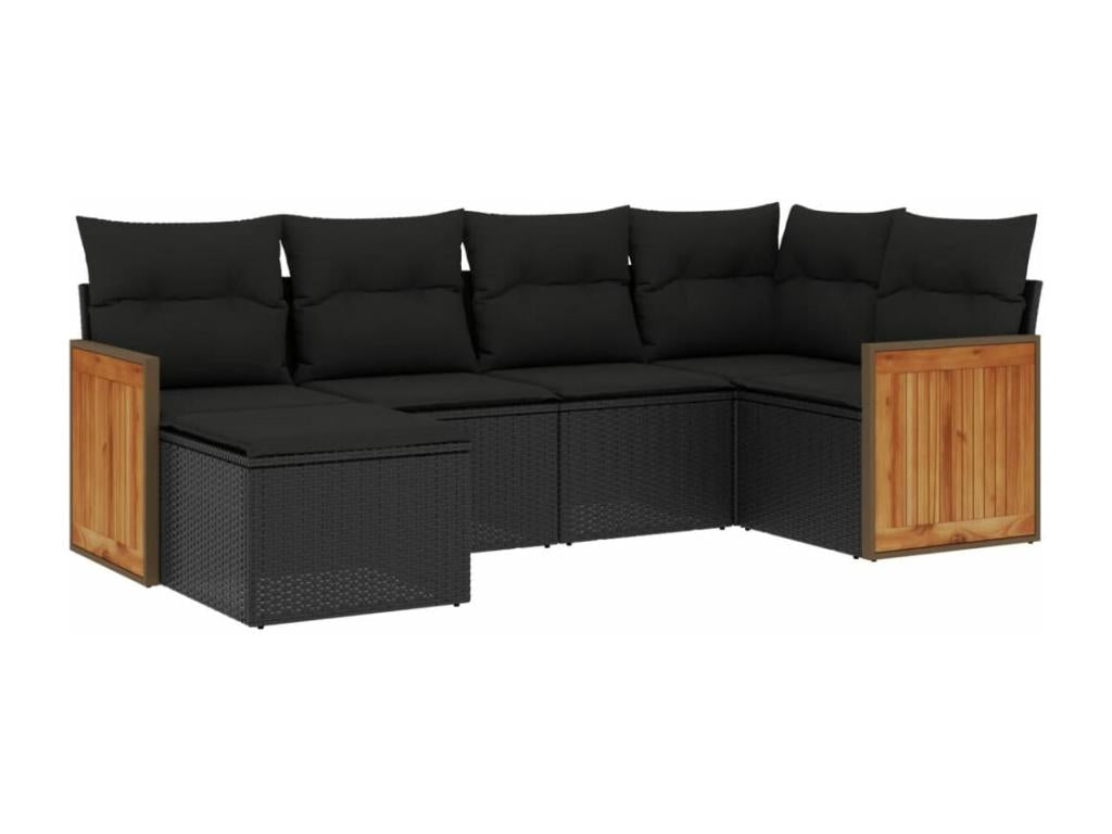 Woven Resin, Outdoor Furniture Set, Black
