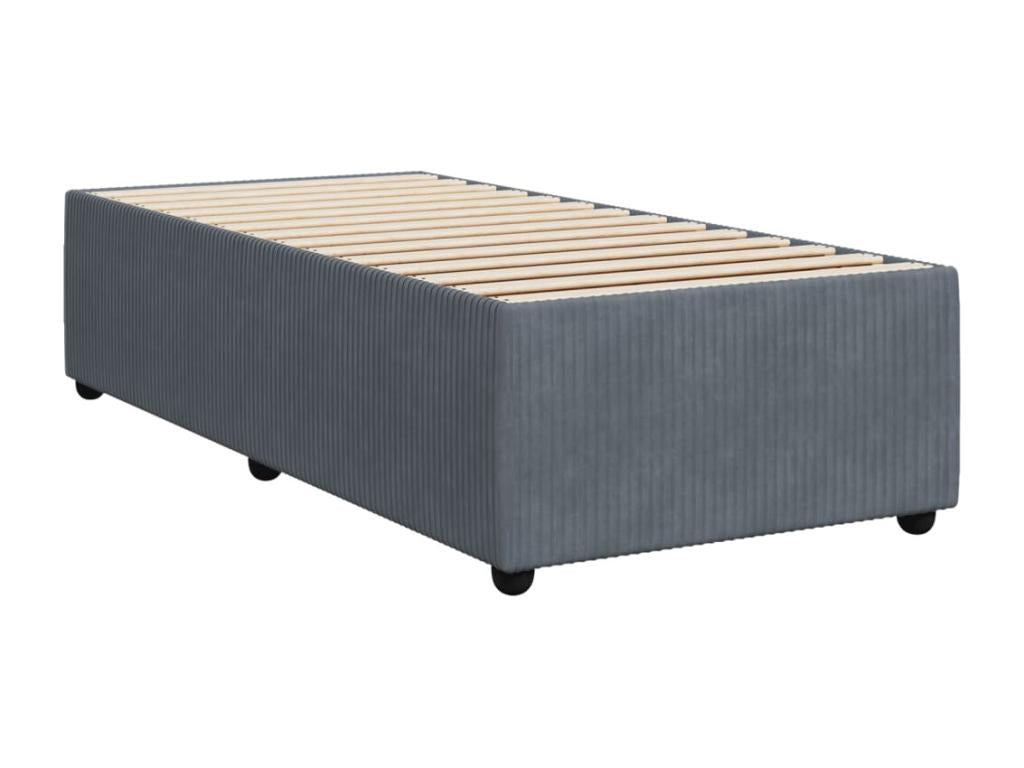 Velvet, Bed Base, 90 X 190 cm, Gray