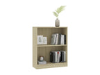 Oak Wood, Bookcase, 60 X 24 X 74.5 cm, Brown