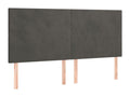 Velvet, Headboard, 180 X 5 X 118/128 cm, Gray