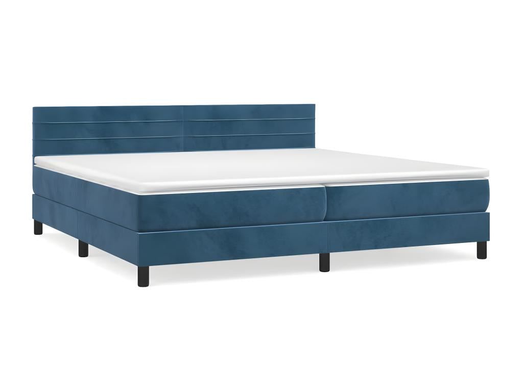 Velvet, Bed Base, Blue