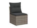 Woven Resin, Outdoor Furniture Set, Gray