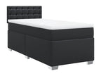 Faux Leather, Bed Base, 100 X 200 cm, Black