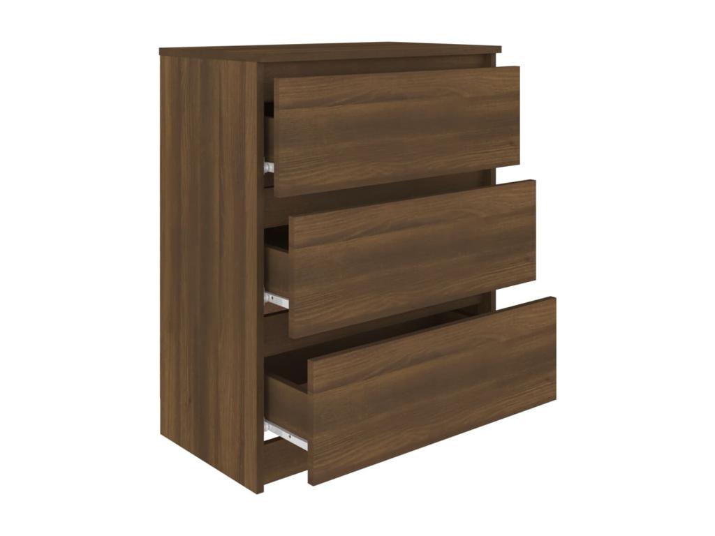 Oak Wood, Sideboard, 60 X 35 X 76 cm, Brown