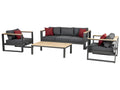 Aluminum, Outdoor Furniture Set, Gray