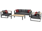 Aluminum, Outdoor Furniture Set, Gray