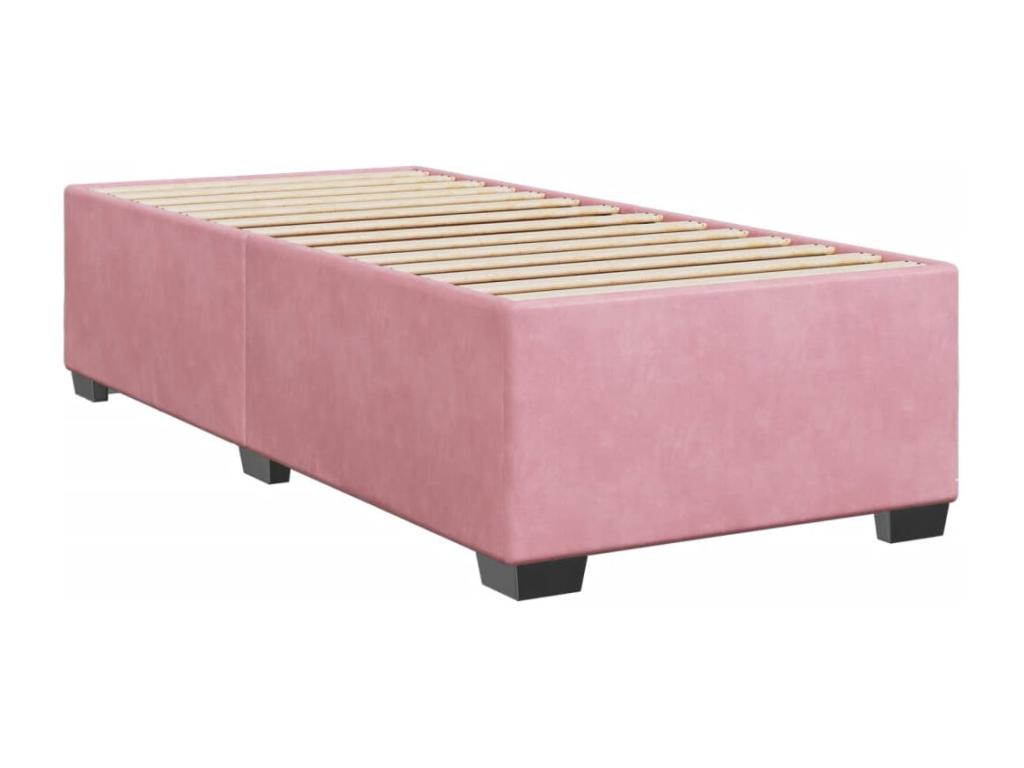 Velvet, Bed Base, 100 X 200 cm, Pink