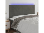 Velvet, Headboard, 180 X 5 X 118/128 cm, Gray