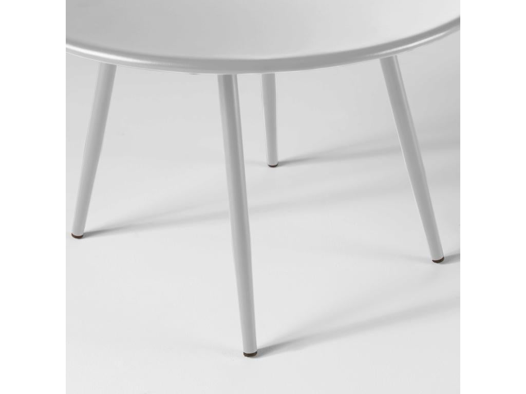 Metal, Coffee Table, White