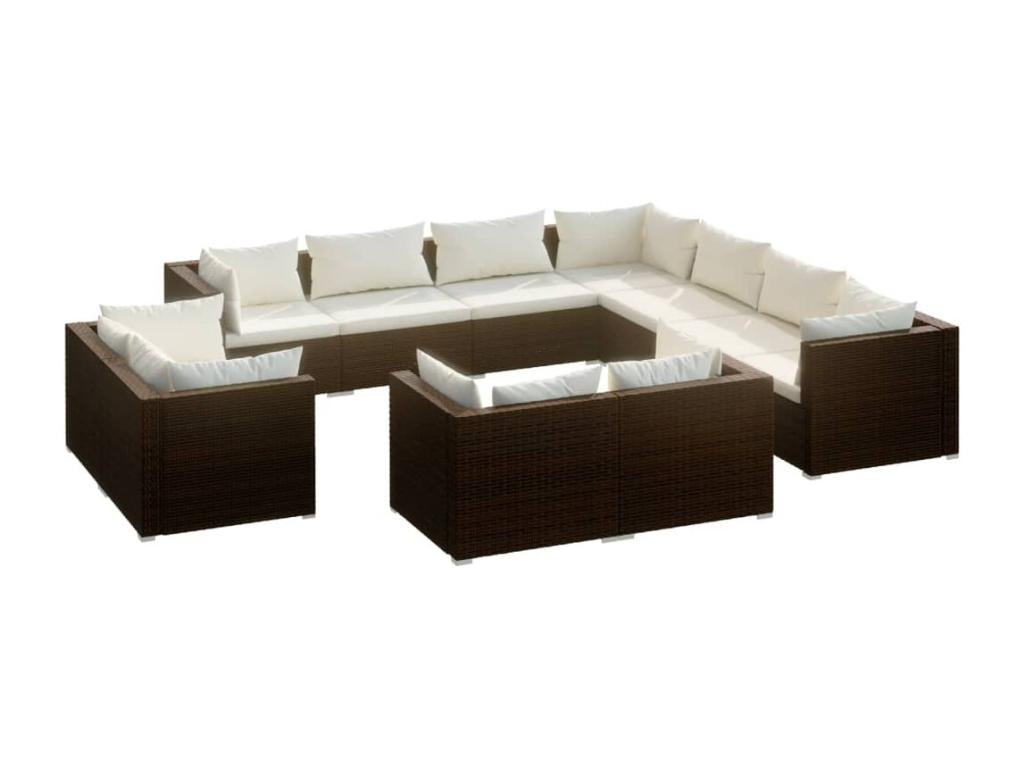 Woven Resin, Outdoor Furniture Set, Brown