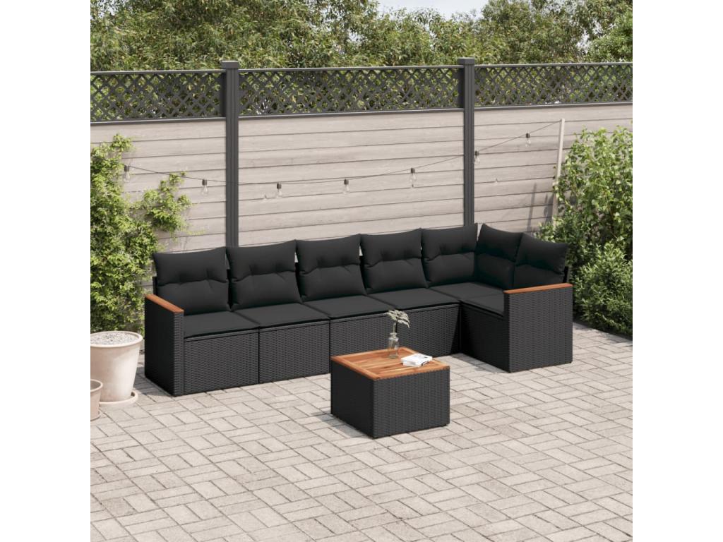 Woven Resin, Outdoor Furniture Set, Black