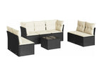 Woven Resin, Outdoor Furniture Set, Black