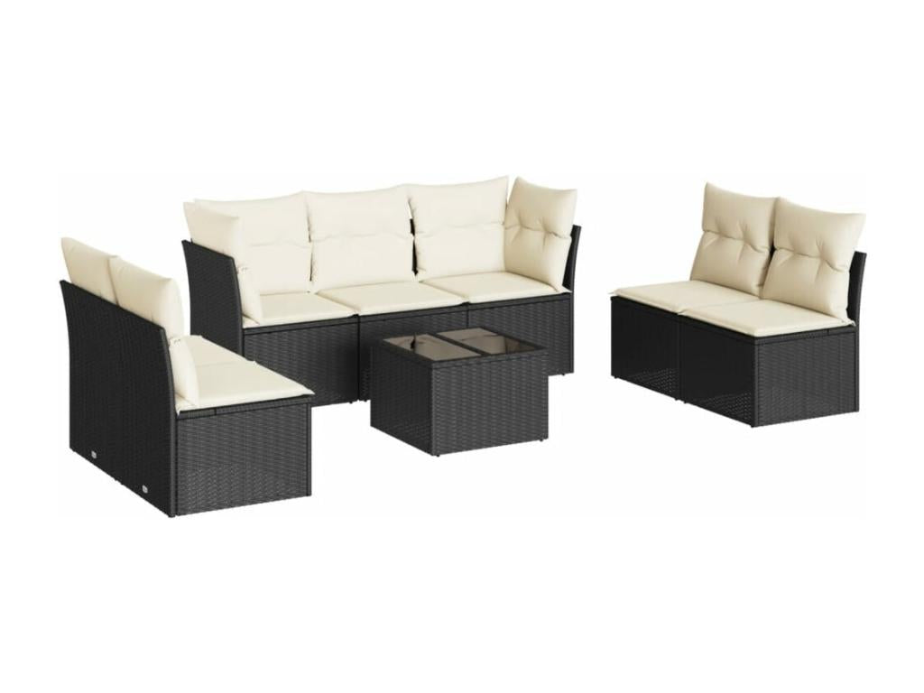 Woven Resin, Outdoor Furniture Set, Black