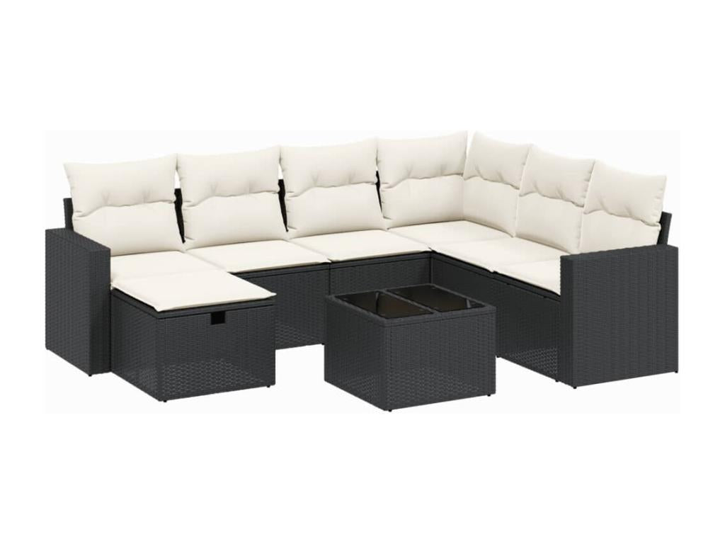 Woven Resin, Outdoor Furniture Set, Black