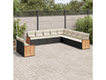 Woven Resin, Outdoor Furniture Set, Black