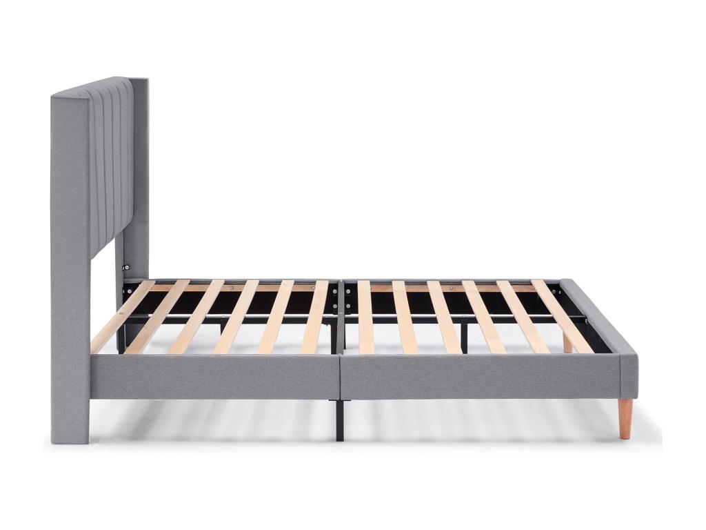 Bed Frame, 90 X 190 cm, Gray And Dark